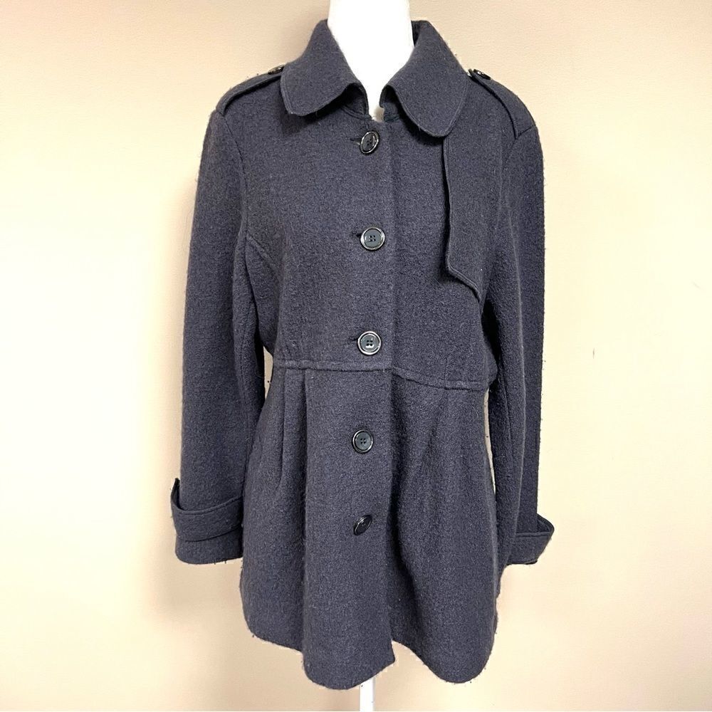 Sandro wool dark grey jacket.  Size L